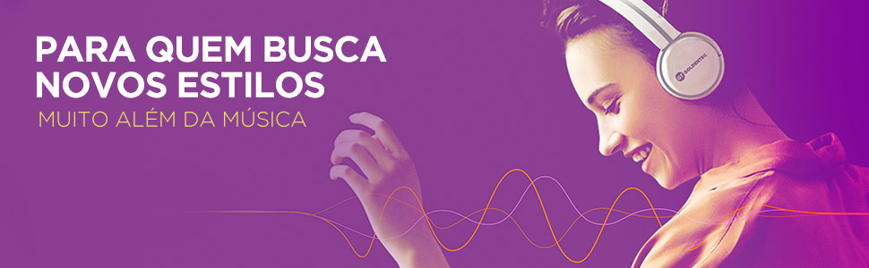 Headphone GT Duo Preto com Laranja